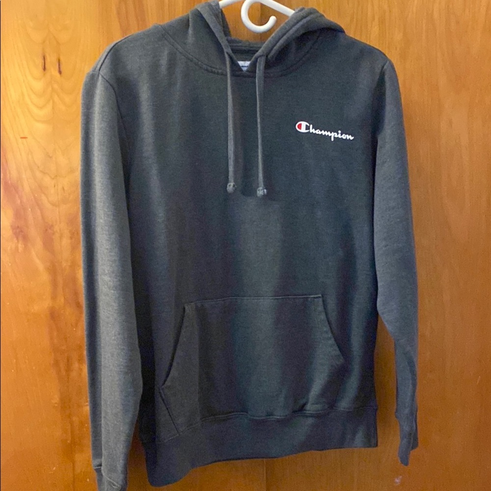 Champion Men's Gray Hoodie Sweater
